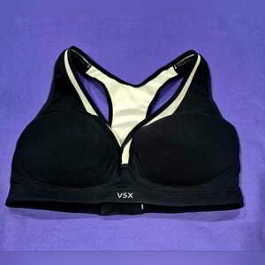 VSX Black and Cream Push Up Sports Bra - 34B.